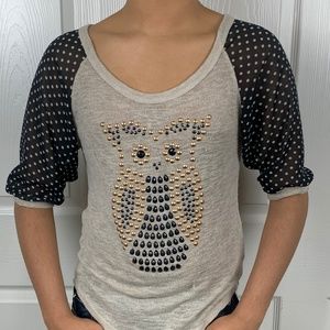 Owl Netted Top